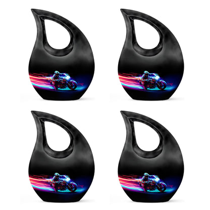 Racing Flame Motorbike themed Cross Drop design 