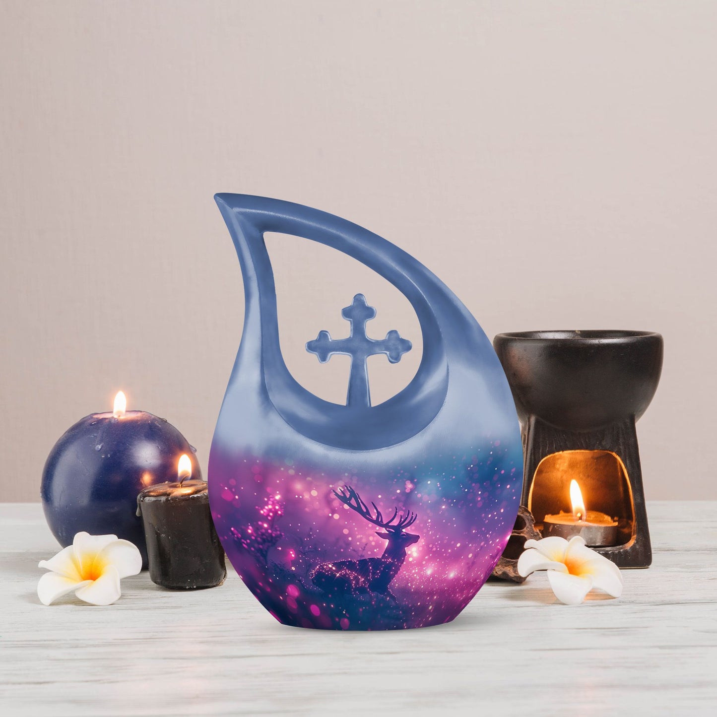 10 inch Magical Twilight Stag Urn 
