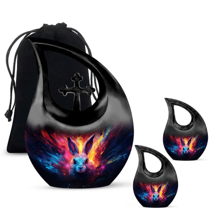 10-inch Firestorm Cosmic Bunny Urn,