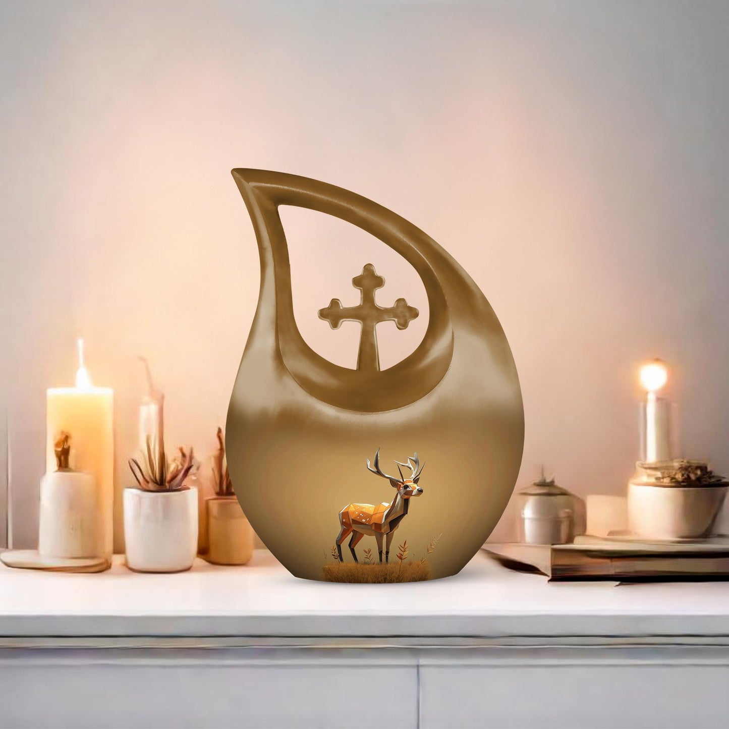 Geometric Autumn Dee Urn, 