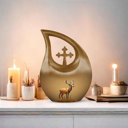 Geometric Autumn Dee Urn, 