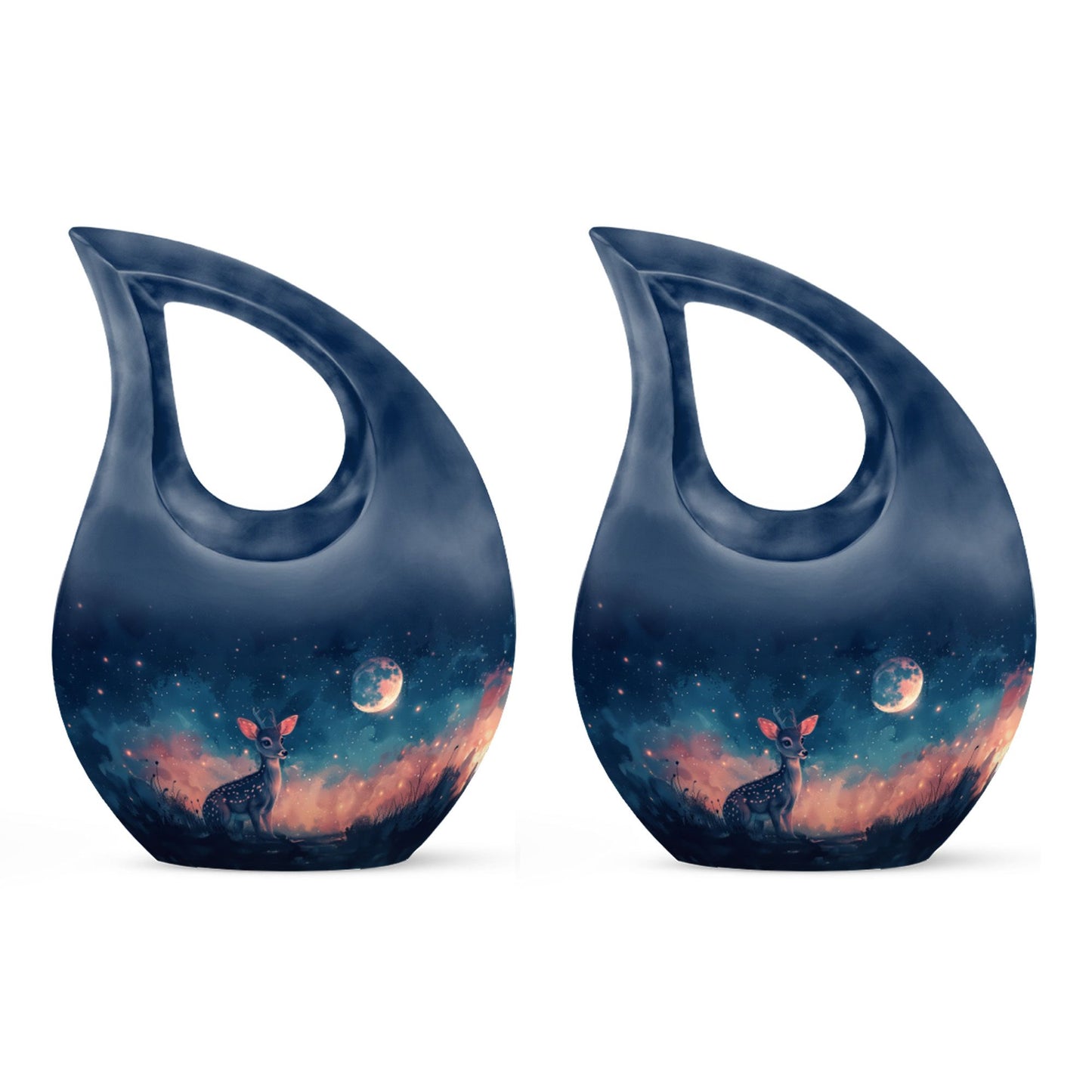 Personalized Deer Cremation Urn for Human Ashes - 10-inch, 200 cu in - Yatskia