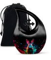 Galactic Color Burst, Cross Drop design large memorial urn, 