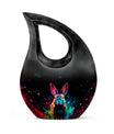 Galactic Color Burst, Cross Drop design large memorial urn, 