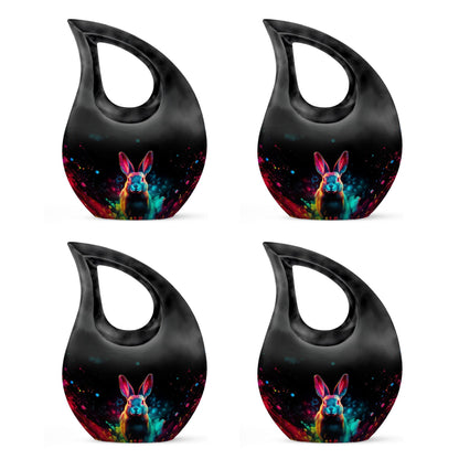 Galactic Color Burst, Cross Drop design large memorial urn, 