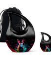 Galactic Color Burst, Cross Drop design large memorial urn, 