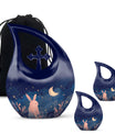 Starry Night Rabbit Cremation Urns For Human Ashes - Urns For Burial