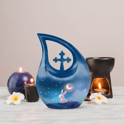10-inch Moonlit Bunny Dreamscape Urn 