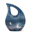 Night Bunny & Stars Urn - Urns For Human Ashes Women