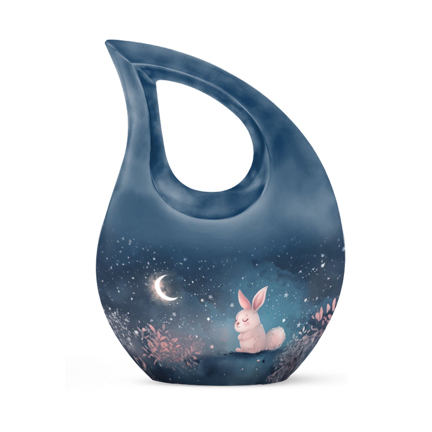 Personalized Rabbit Cremation Urn for Pet Ashes - 10-inch, 200 cu in - Yatskia