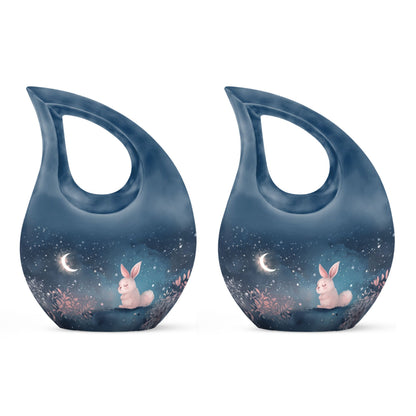 Personalized Rabbit Cremation Urn for Pet Ashes - 10-inch, 200 cu in - Yatskia