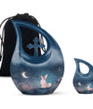 Night Bunny & Stars Urn - Urns For Human Ashes Women