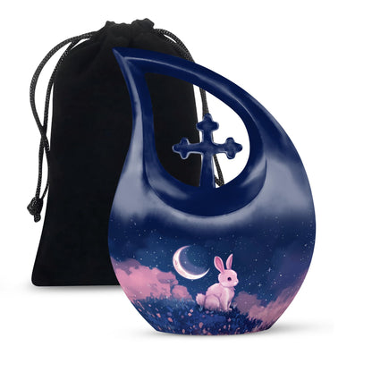 Personalized Galaxy Cremation Urn for Human Ashes - 10-inch, 200 cu in - Yatskia