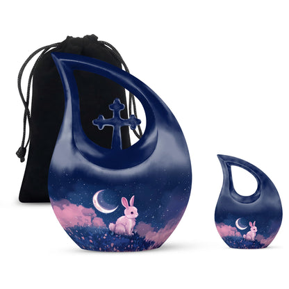 Personalized Galaxy Cremation Urn for Human Ashes - 10-inch, 200 cu in - Yatskia