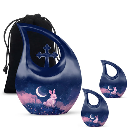 Personalized Galaxy Cremation Urn for Human Ashes - 10-inch, 200 cu in - Yatskia