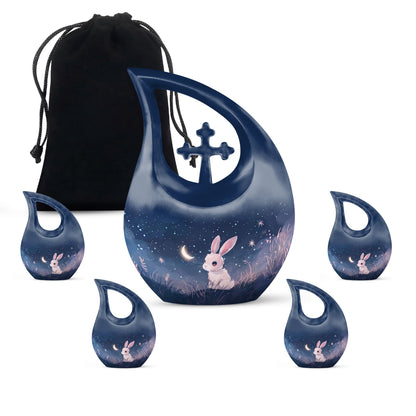Twilight Meadow Serenity Cross Drop memorial urn,