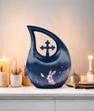 Twilight Meadow Serenity Cross Drop memorial urn,
