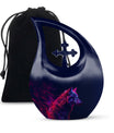 Neon Wolf Cremation Urn – Bold & Majestic Spirit Large Urns For Female & Male