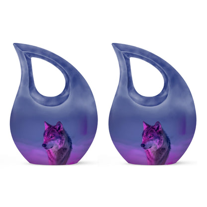 10-inch Arctic Neon Vigil Cross Drop urn,