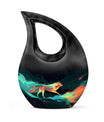 Colorful Wolf Cremation Urn for Human Ashes - Urn for Mom and Dad