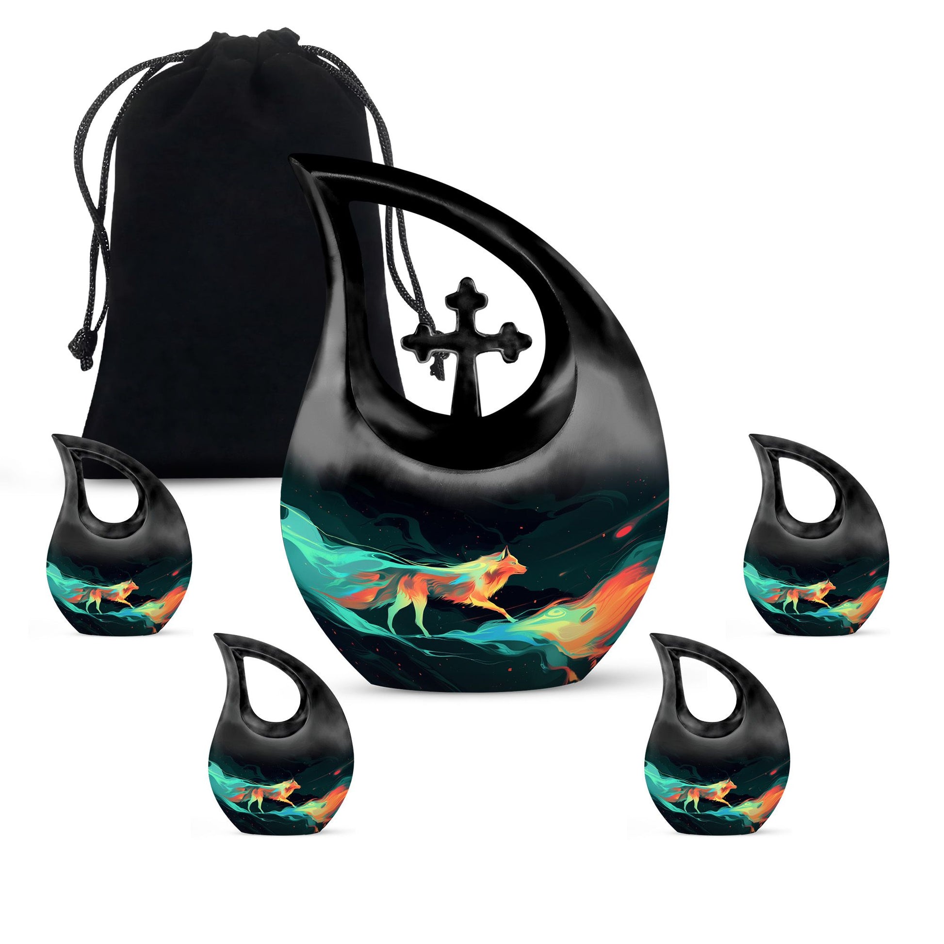 Aurora Canine Flow Urn, 