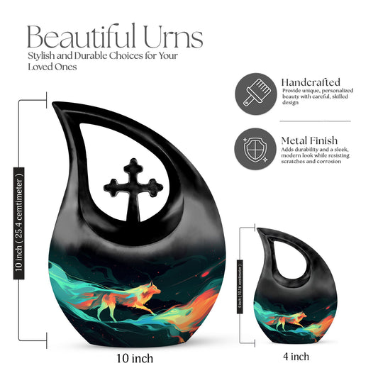 Aurora Canine Flow Urn, 