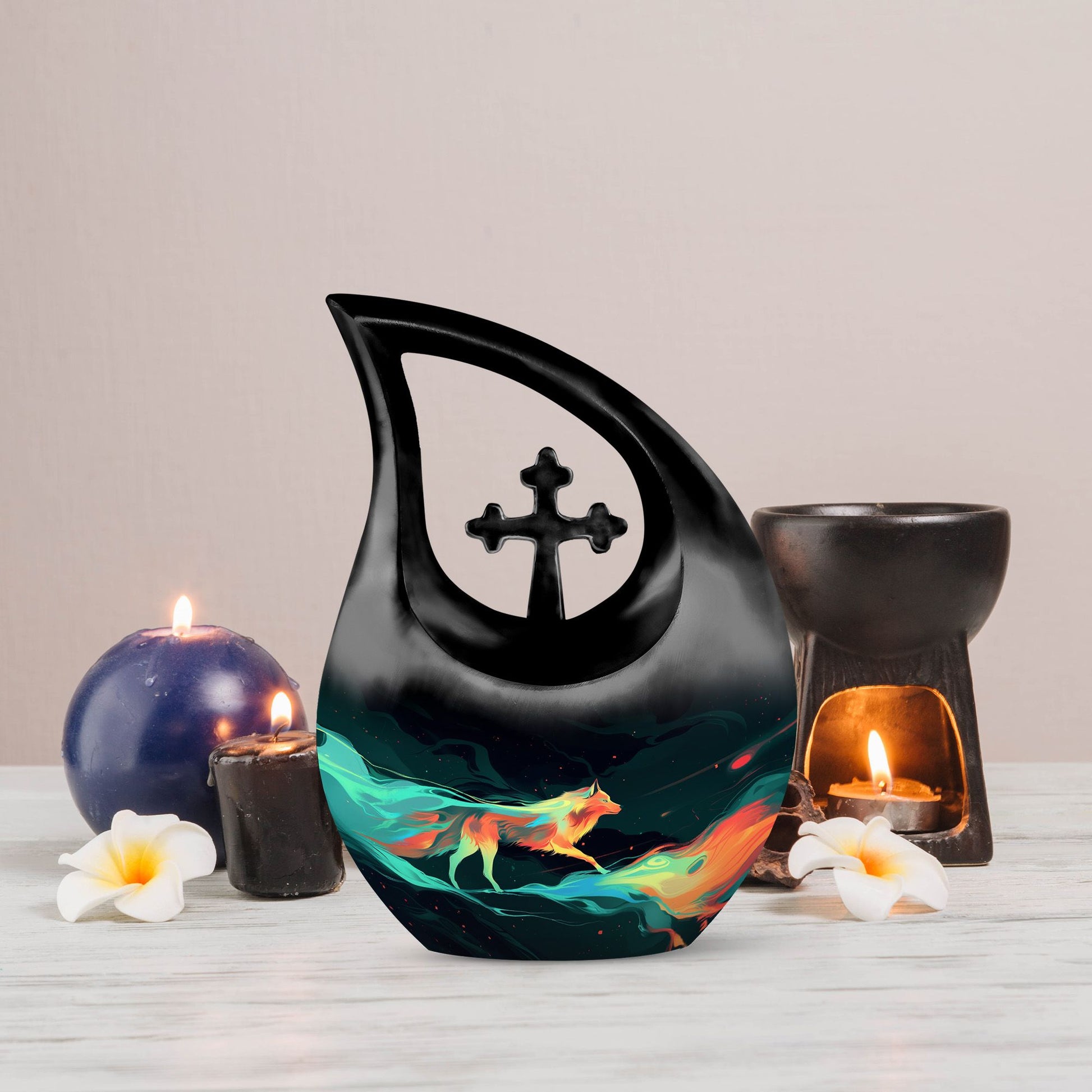 Aurora Canine Flow Urn, 