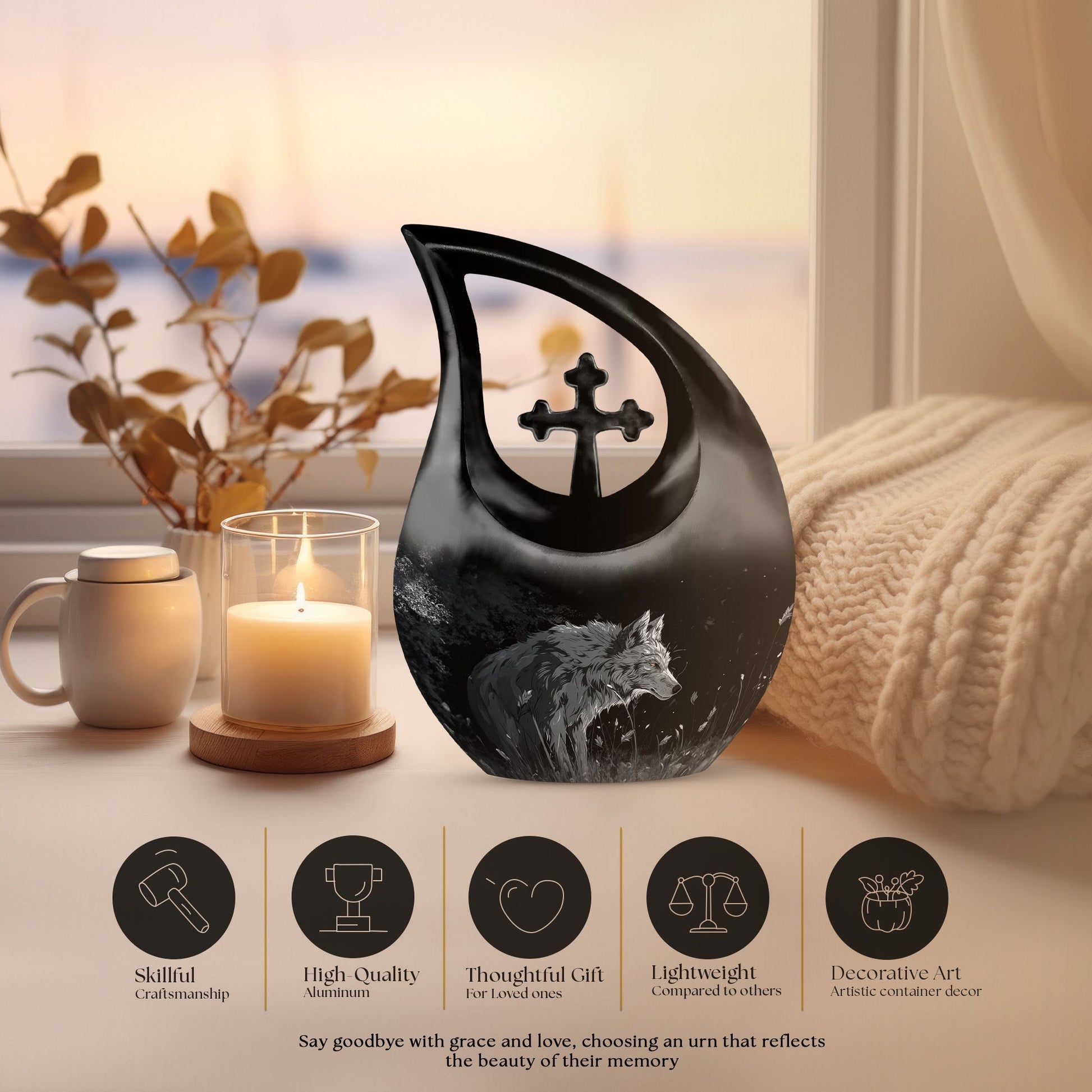 Monochrome Mystique Wilderness Urn