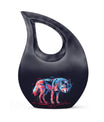 Neon Wolf Cremation Urns For Human Ashes - Memorial Urn for Mom & Dad