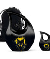 Black and Gold Wolf Urn for Human Ashes - Large For Urn Mom