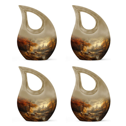 Autumnal Equine Serenity Urn