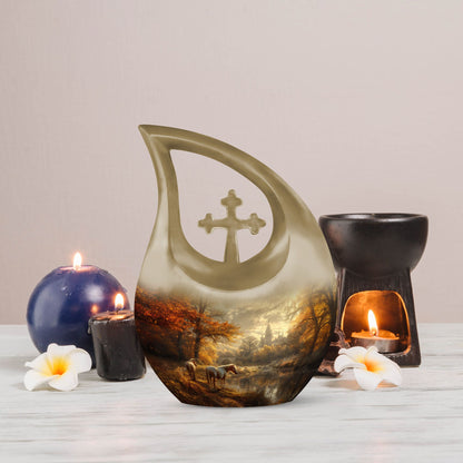 Autumnal Equine Serenity Urn