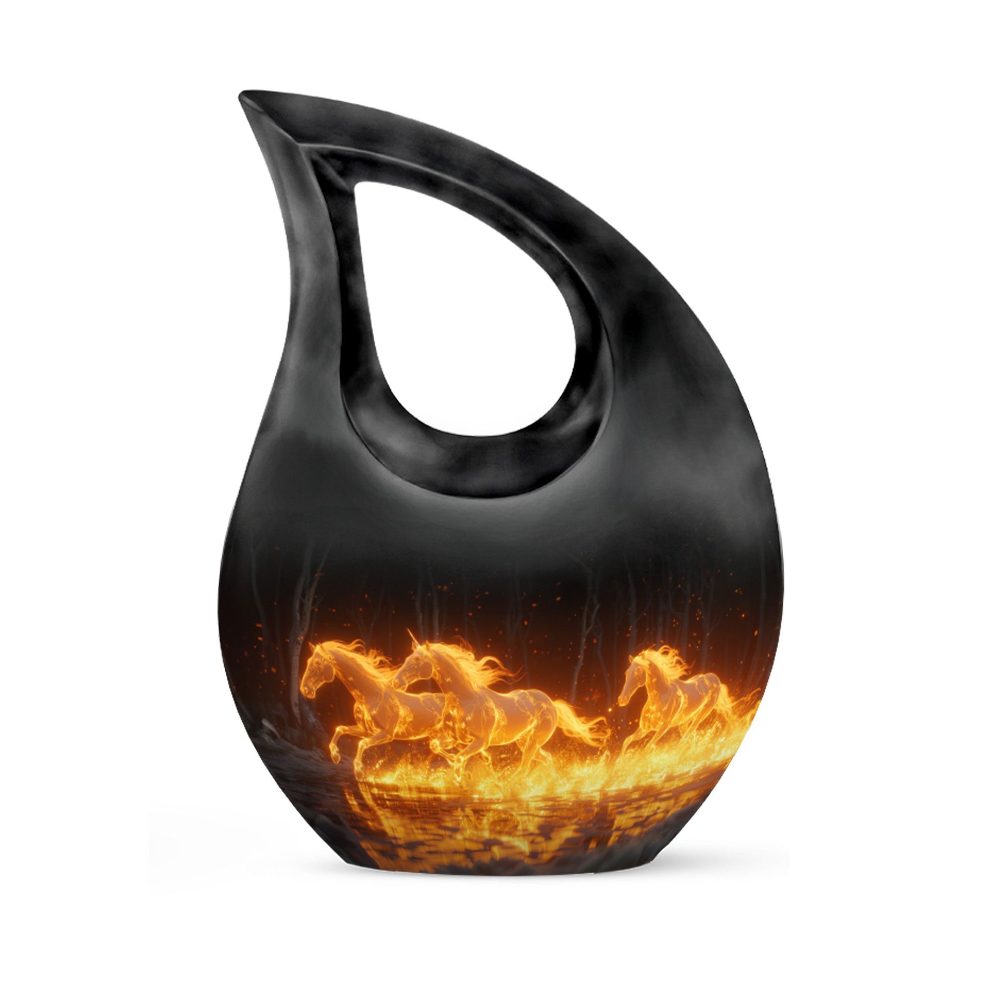 Luminous Ember Gallop Horse Cremation Urns For Human Ashes - Large Urn Mom