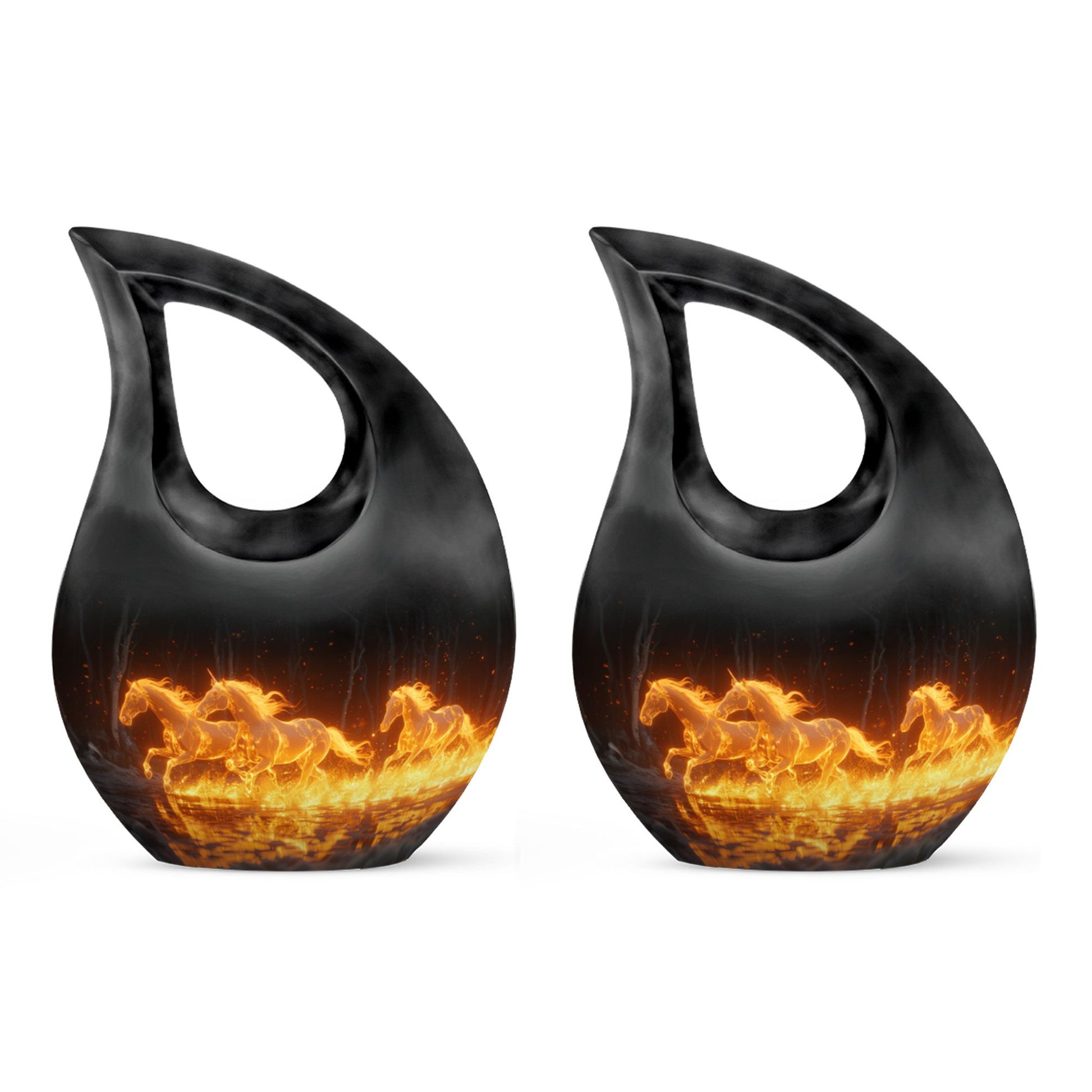 Luminous Ember Gallop Horse Cremation Urns For Human Ashes - Large Urn Mom