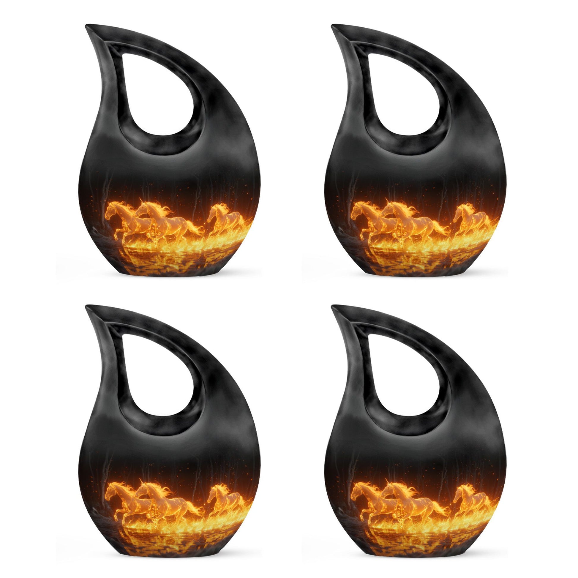 10-Inch Luminous Ember Gallop Urn 