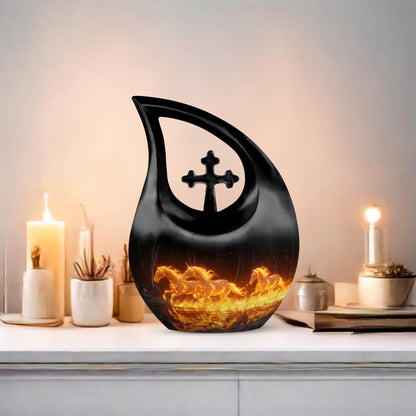 10-Inch Luminous Ember Gallop Urn 