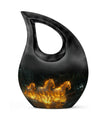 Fiery River Steeds Horse Cremation Urn For Human Ashes - Funeral Urns