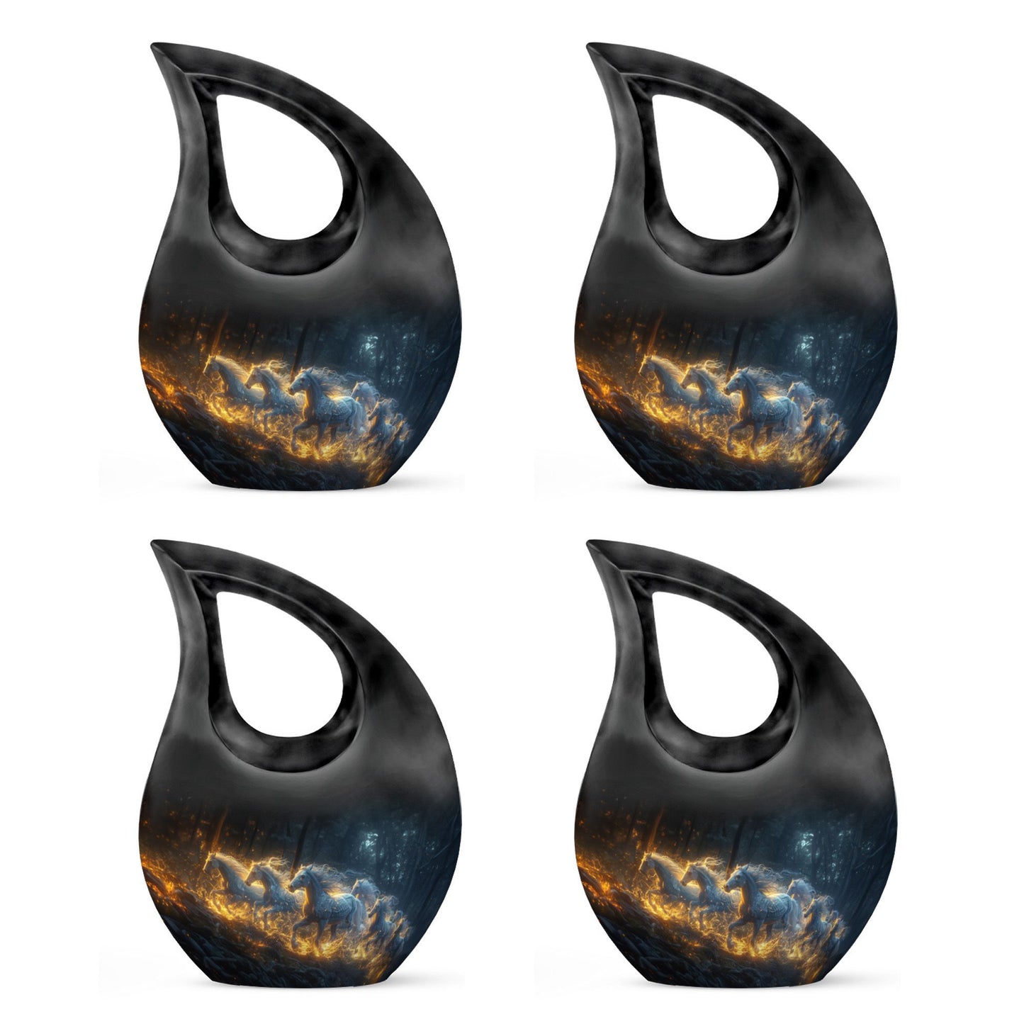 10 Inch Mystical Fire Run Urn, 