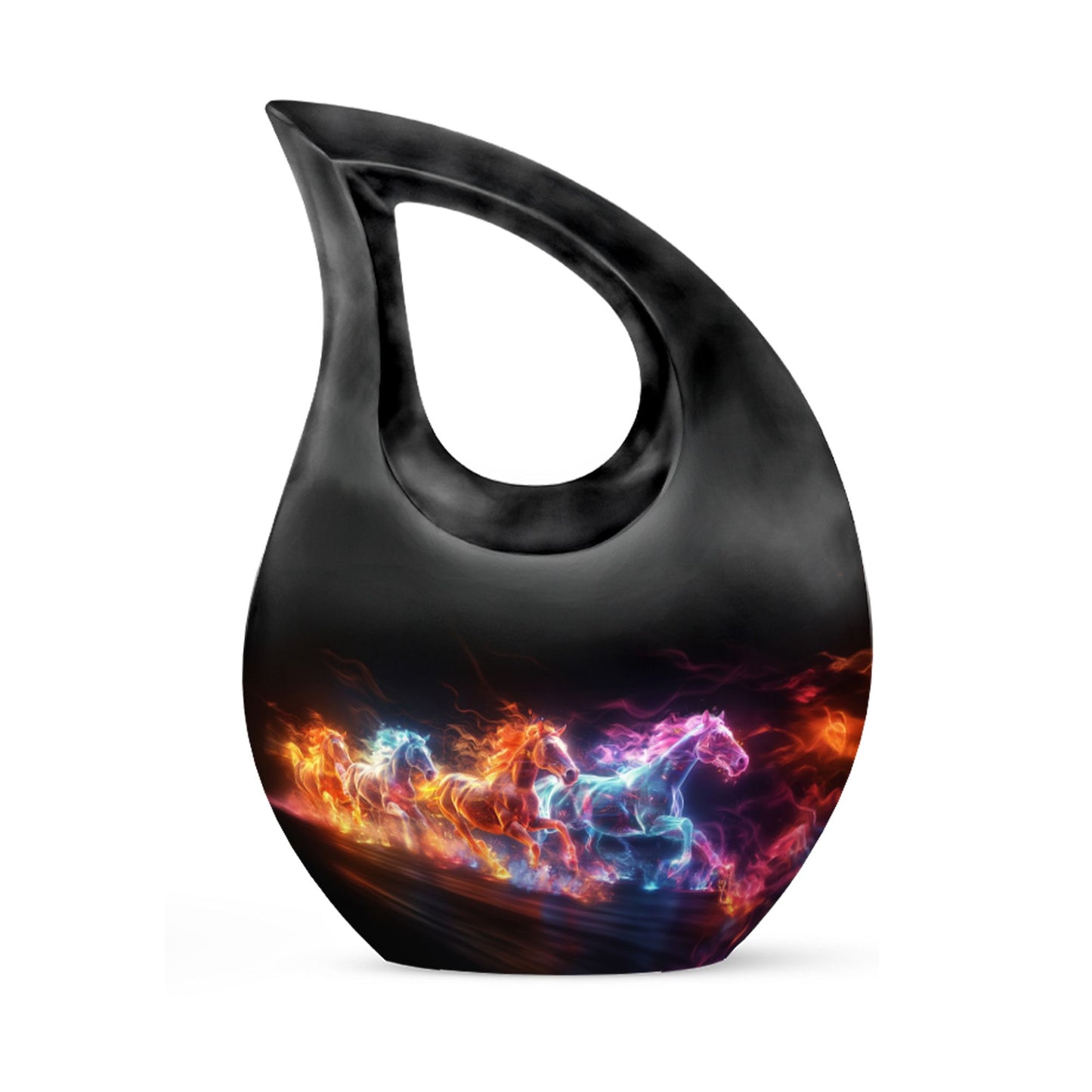 Personalized Horse Cremation Urn for Human Ashes - 10-inch, 200 cu in - Yatskia