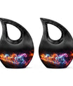 Running Horses Cremation Urns For Human Ashes - Burial Urns For Adult