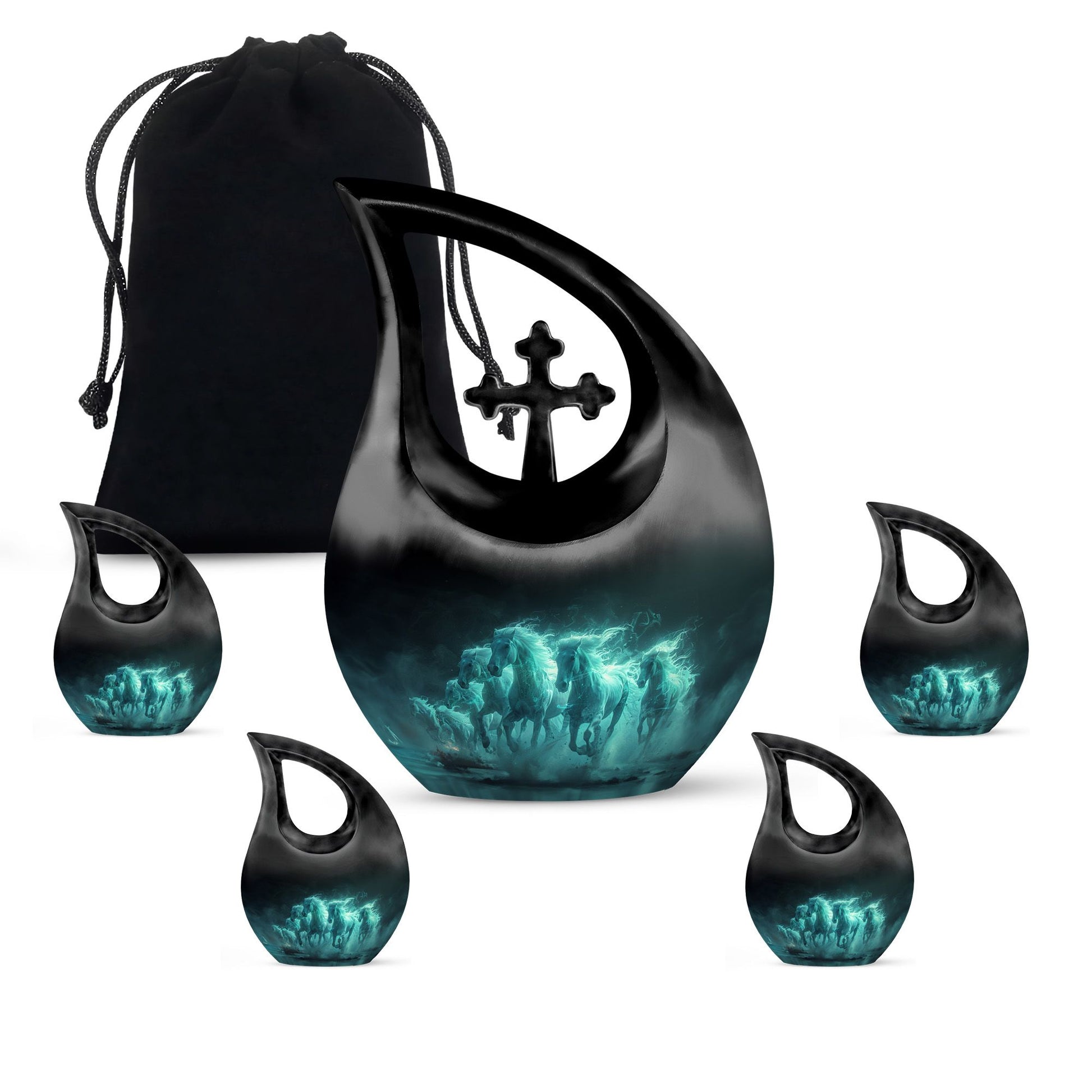 Mist Horses Cremation Urns For Human Ashes - Urn For Men & Women