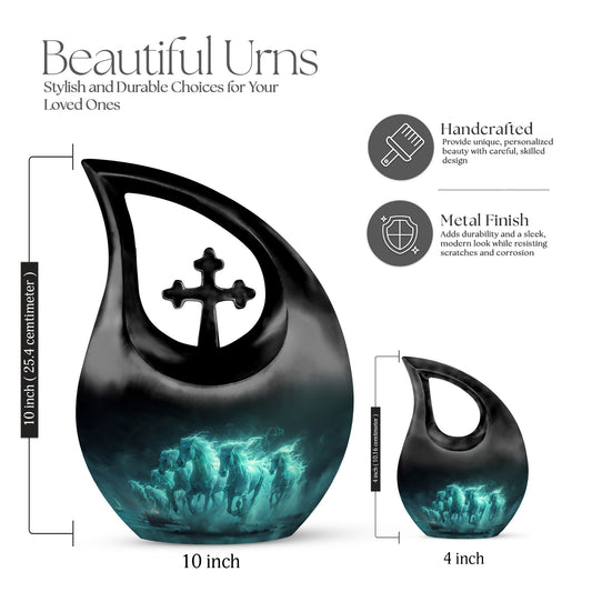 Phantom Mist Chargers 10-inch designer cremation urn 