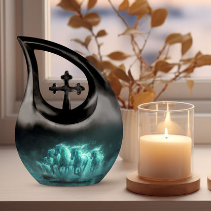 Phantom Mist Chargers 10-inch designer cremation urn 
