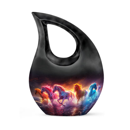 10-Inch Elemental Horse Spectrum urn