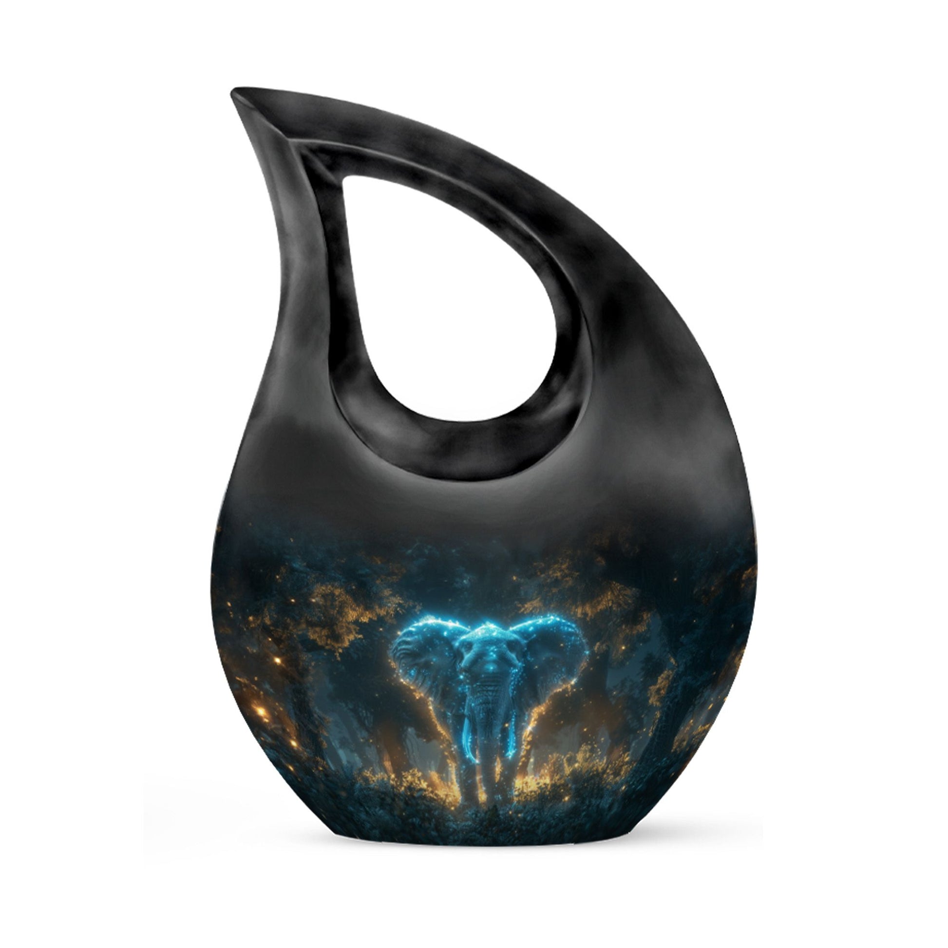 Blue Elephant Cremation Urn for Human Ashes - Cremation Urns For Adults