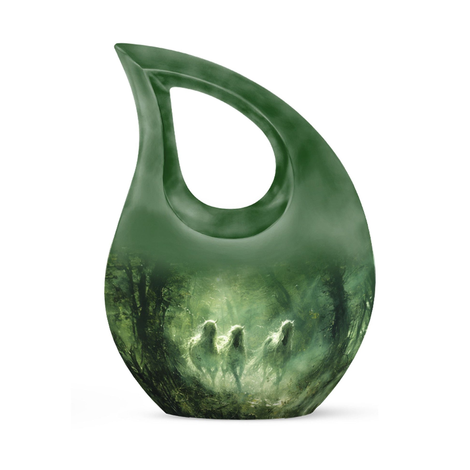 Unicorn In Forest Urn - Large Urn For Ashes For Women