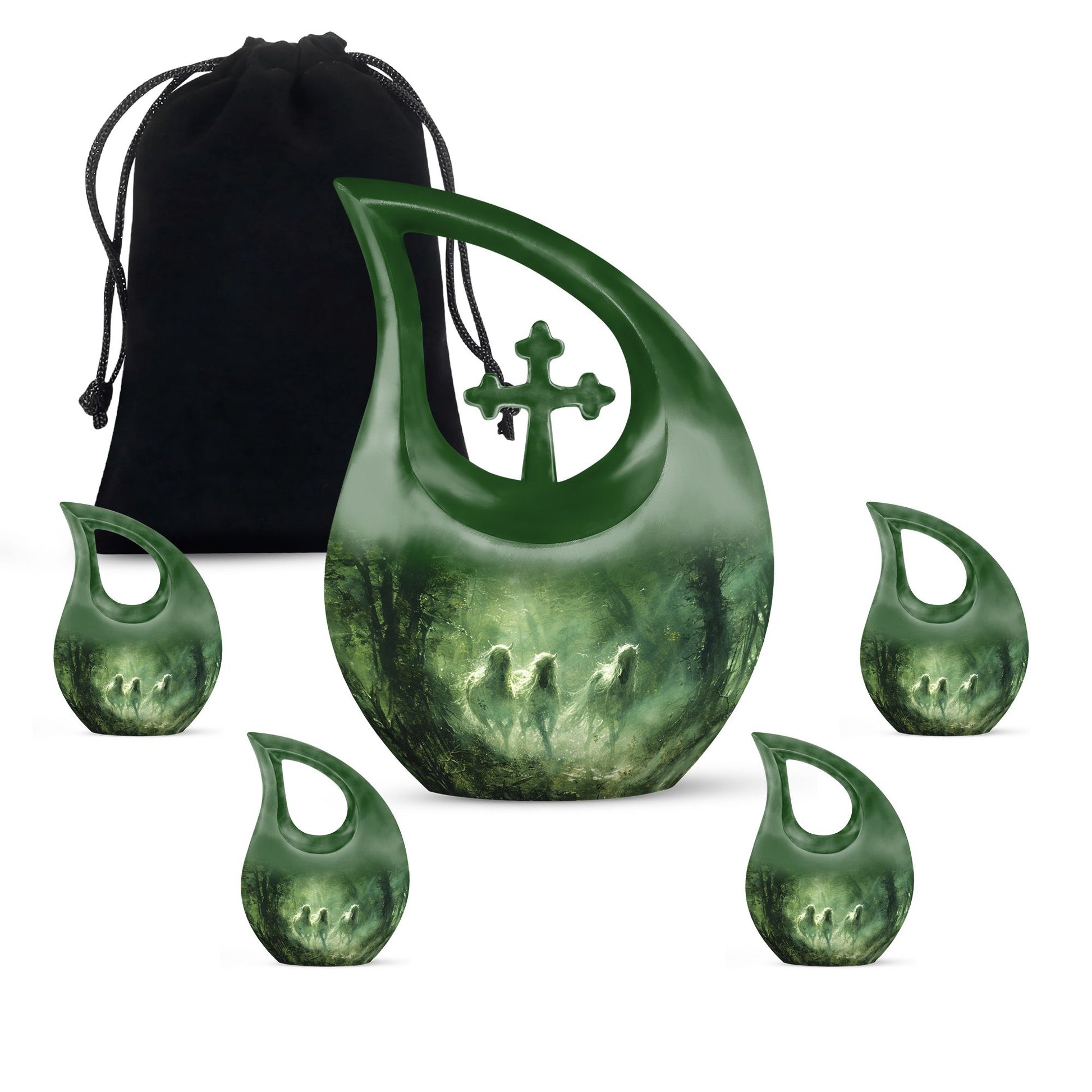 10 Inch Ethereal Forest Guardians Urn 