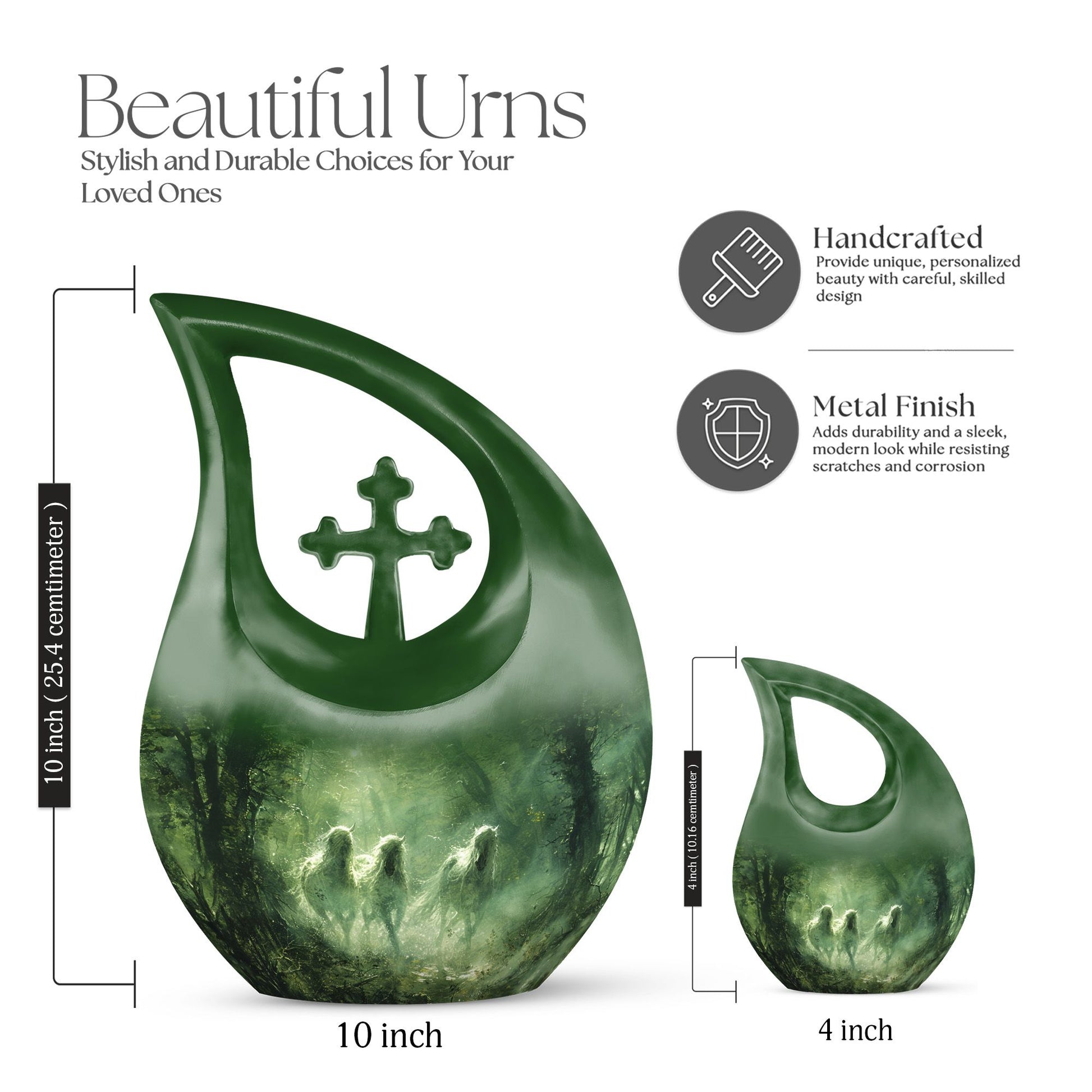 10 Inch Ethereal Forest Guardians Urn 