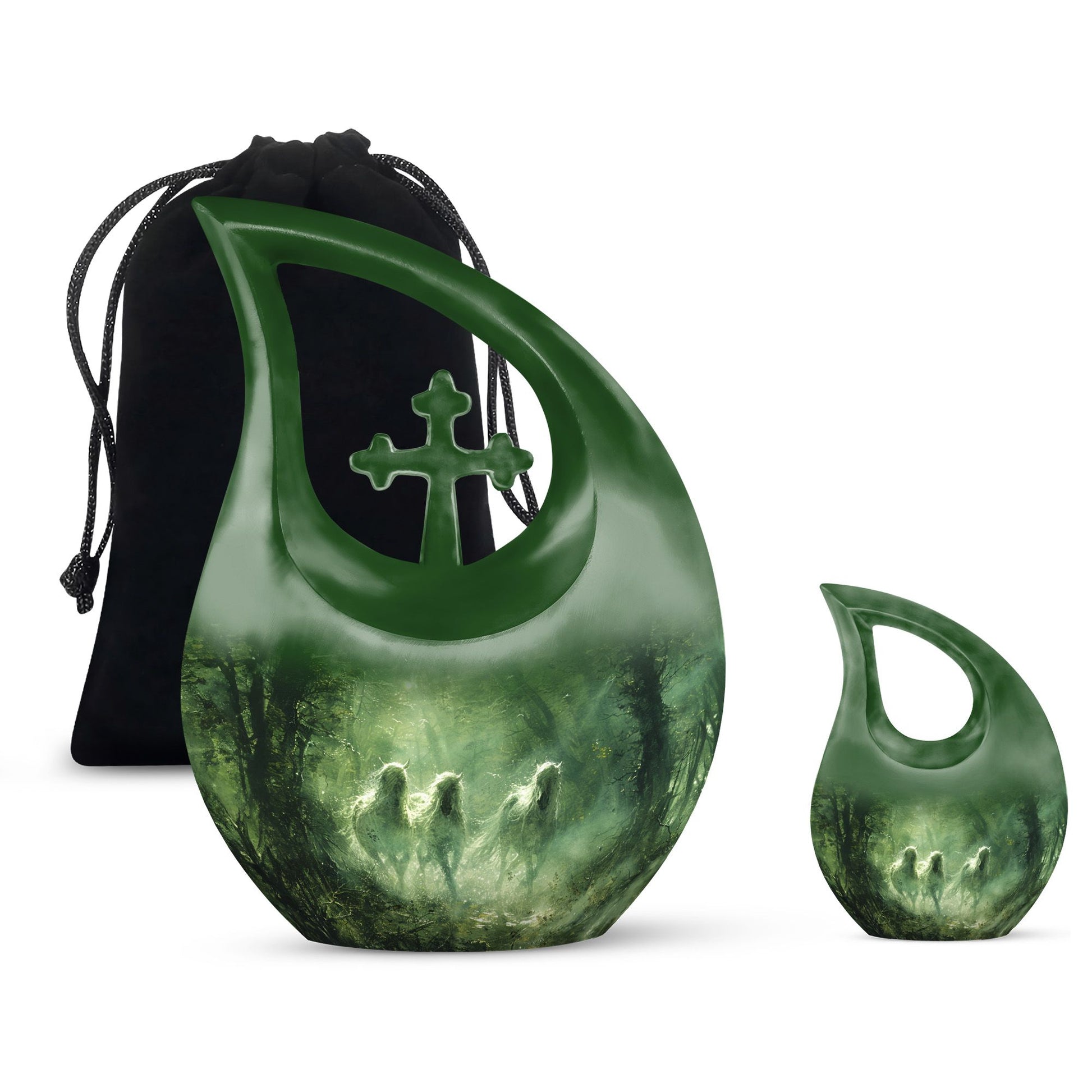10 Inch Ethereal Forest Guardians Urn 