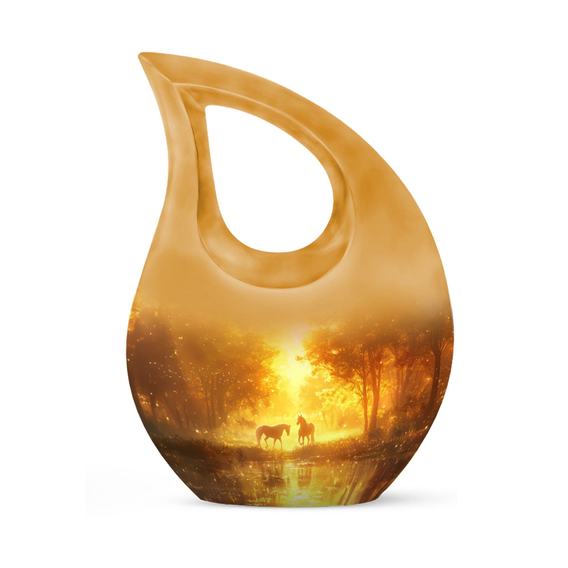 Golden Forest Serenity Cremation Urns For Human Ashes - Funeral Urn